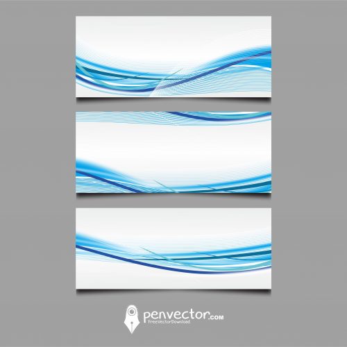 Blue Line Vector Background Free Vector