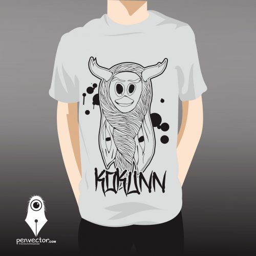 Kokunn T-Shirt Design vector Free Vector