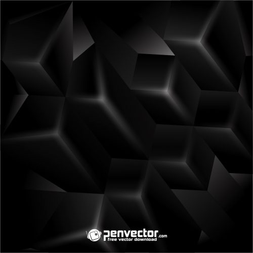 Black 3d background free vector