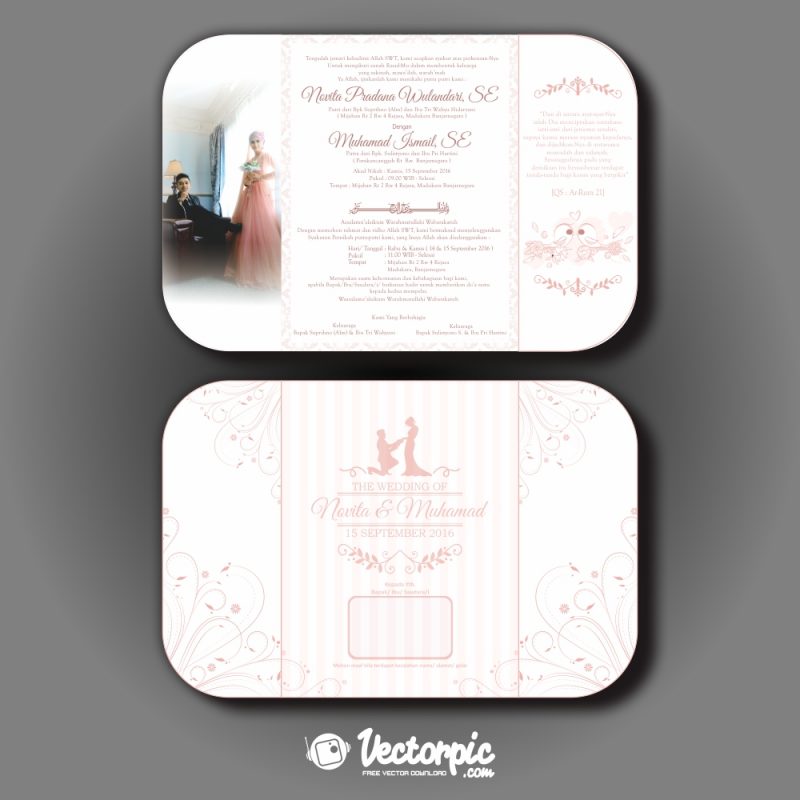 wedding-invitation-pink-background-floral-free-vector