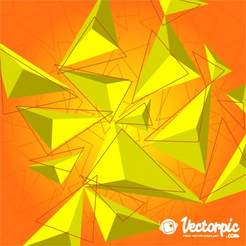 Modern backgrond with lowpoly design and line free vector