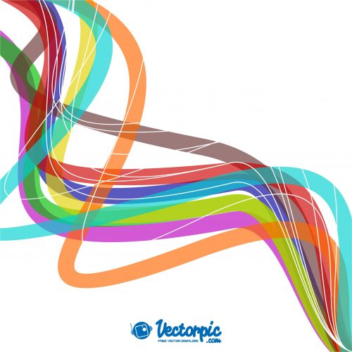 abstract line colorful design background free vector