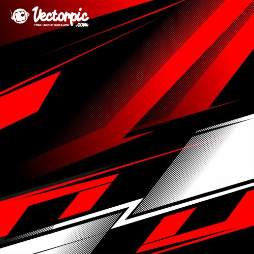 racing stripe streak red and white line abstract background free vector