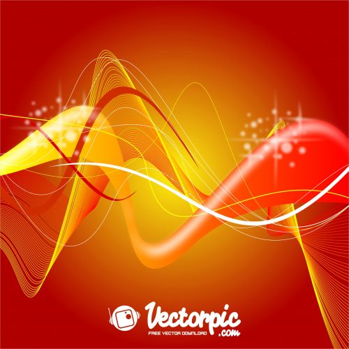red and orange abstract line background free vector