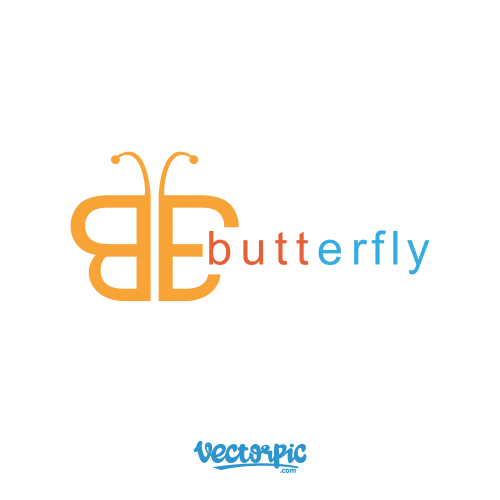butterfly logo free vector