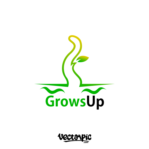 green leaf logo free vector