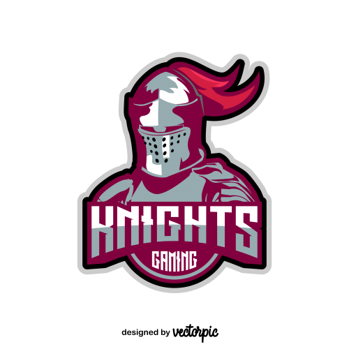 knights gaming logo free vector