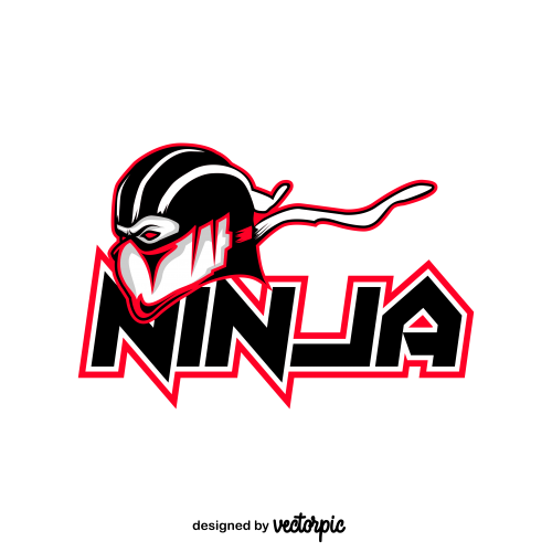 ninja gaming logo free vector