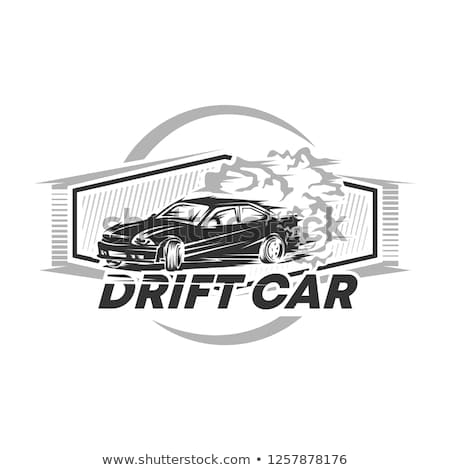 drift car racing vector illustration, drift car logo vector – Vector