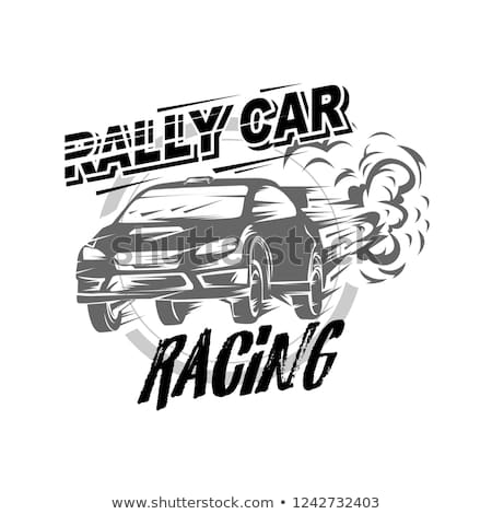 Rally car racing vector, Rally car logo vector – Vector