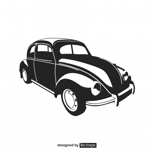 design volkswagen beetle frog car free vector