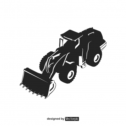 design bulldozer free vector