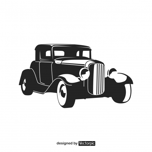 design classic cool vintage car free vector