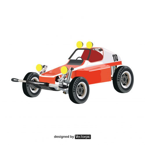 design classic racing car free vector