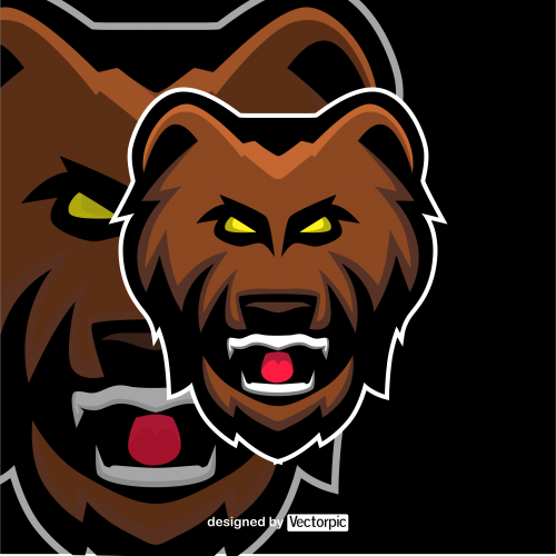 design esports lion logo free vector
