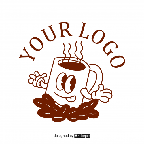 design logo vintage coffee shop free vector