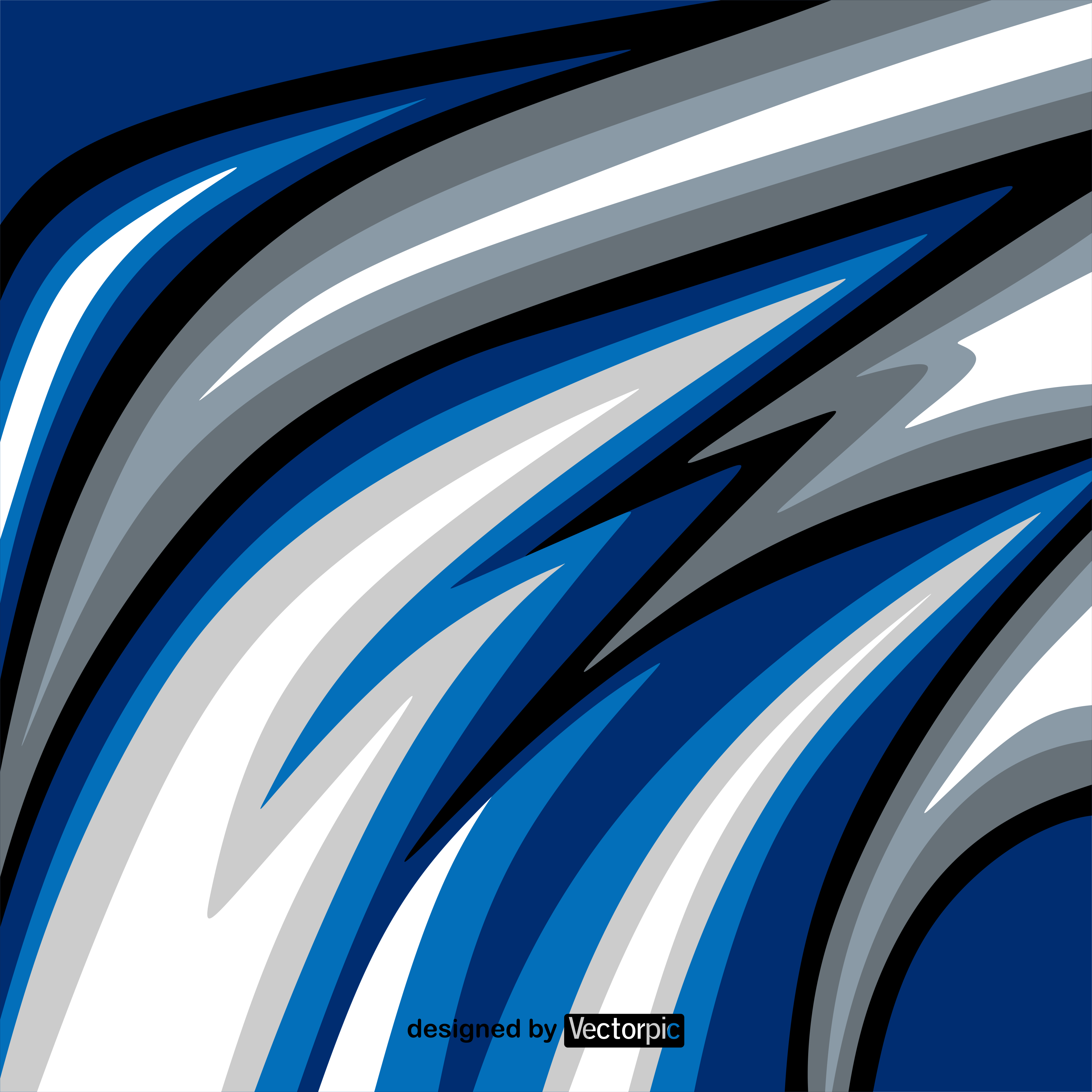abstract racing stripes background with blue, white and grey color free  vector