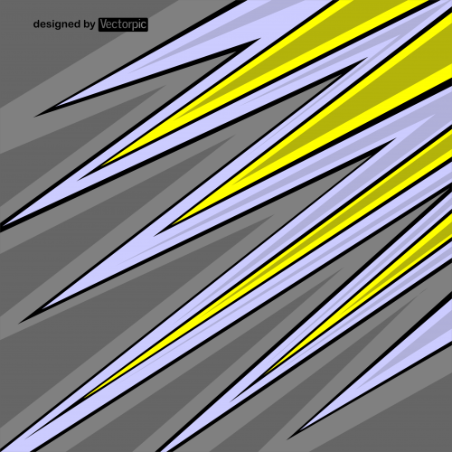 abstract racing stripes background with grey and yellow color free vector