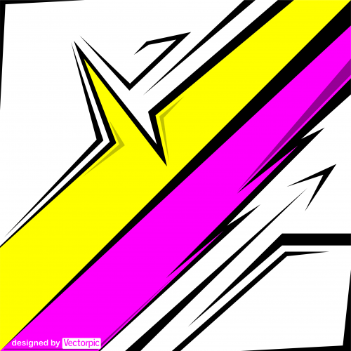 abstract racing stripes background with purple and yellow color free vector