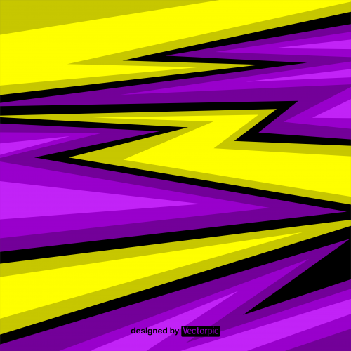 abstract racing stripes background with purple and yellow color free vector
