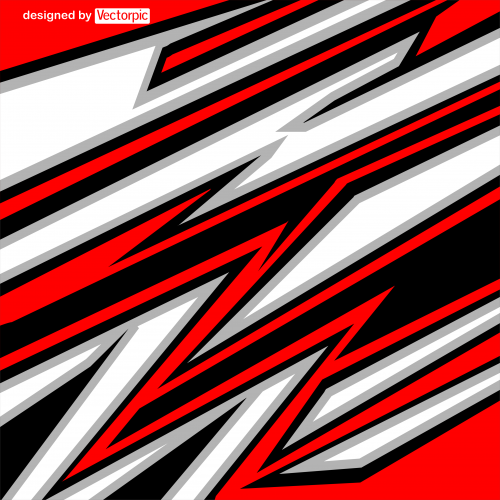 abstract racing stripes background with red, white and black color free vector