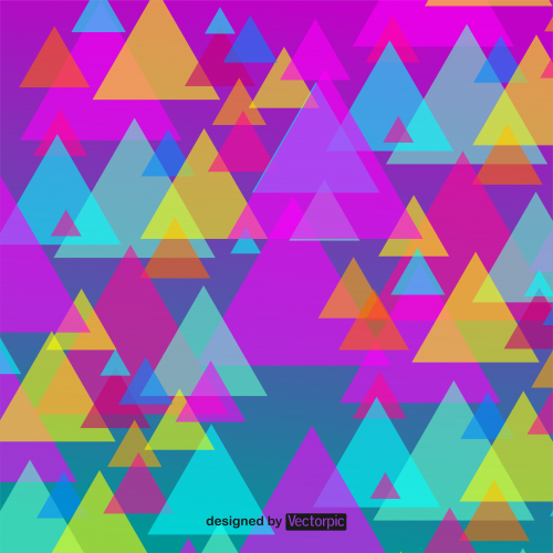 Triangle Abstract Background Colorfull Free Vector