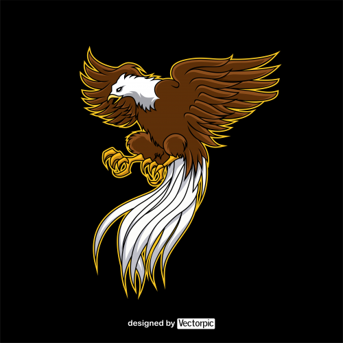 eagle e-sport mascot logo free vector
