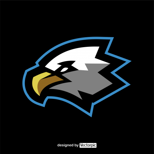 eagle e-sport mascot logo free vector