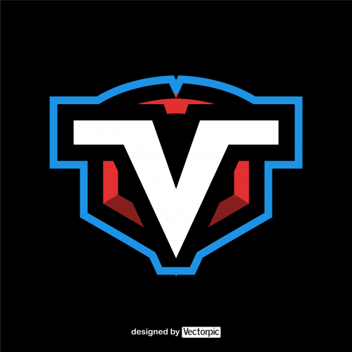 modern letter v logo free vector