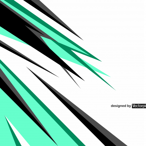 abstract racing stripes background with black and green color free vector