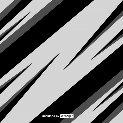 abstract racing stripes background with black and grey color free vector