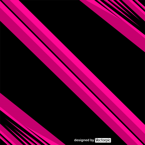abstract racing stripes background with black and pink color free vector