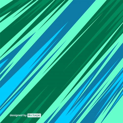 abstract racing stripes background with blue and green color free vector