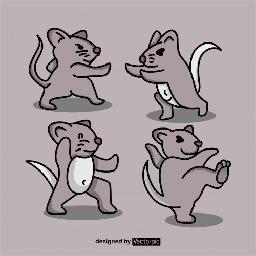 mouse animal cartoon design free vector