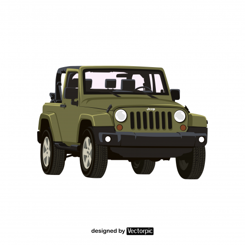 jeep wrangler design free vector