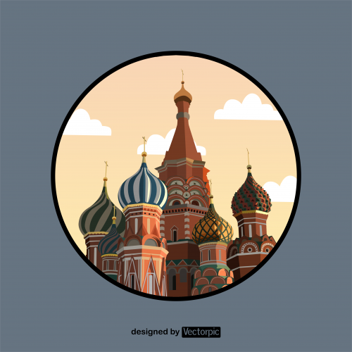 moscow kremlin castle design free vector