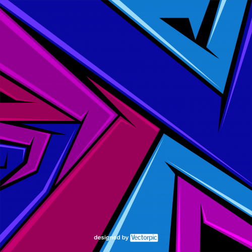 abstract racing stripes background with blue, pink and purple color free vector