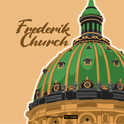frederik’s church design free vector
