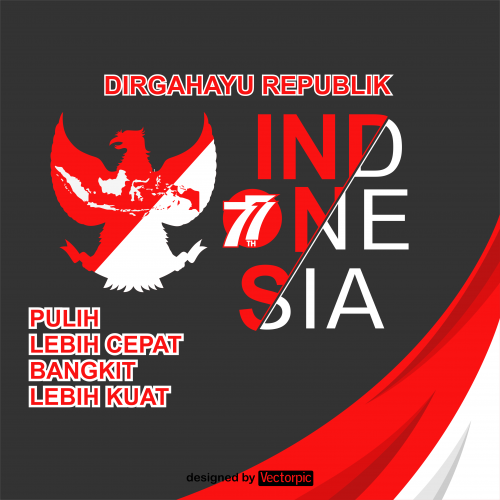 vector image about indonesian independence day free vector
