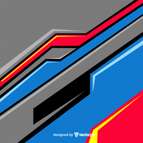 Abstract Racing Stripes Background With gray, pink and blue Color Free Vector