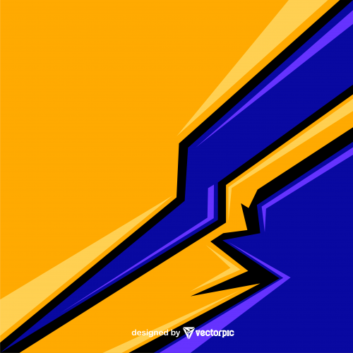 Abstract Racing Stripes Background With yellow and blue Color Free Vector