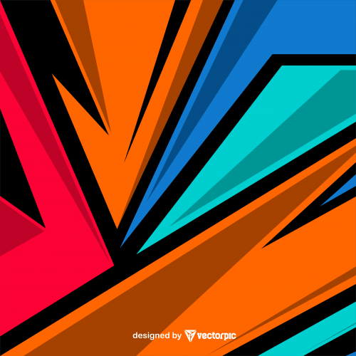 colorful abstract racing stripes background Free Vector