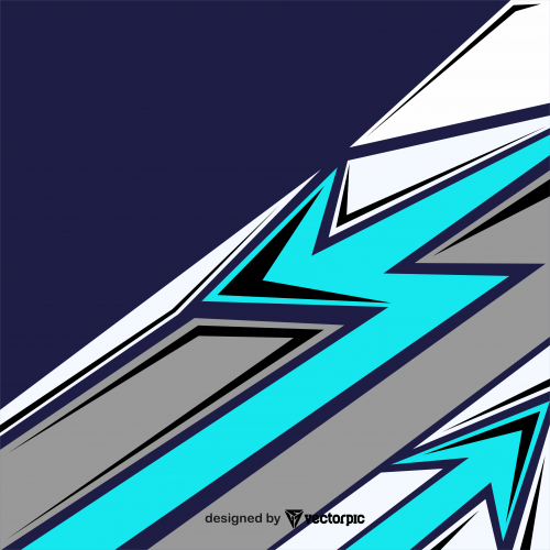 Abstract Racing Stripes Background With blue and cyan Color Free Vector