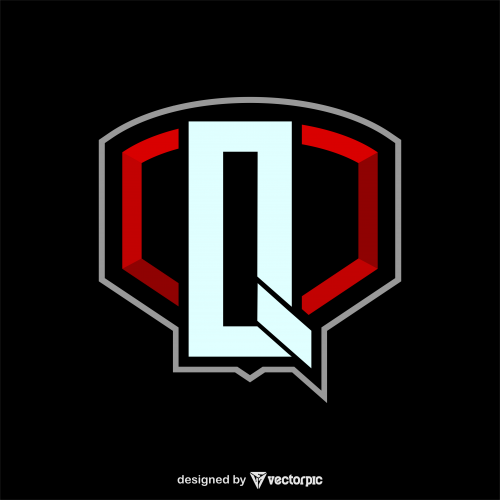 e-sport logo letter q free vector