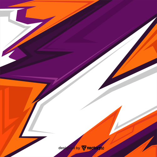Abstract Racing Stripes Background With white, purple, and orange Color Free Vector