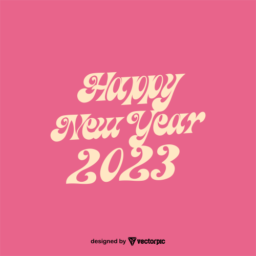 happy new year 2023 t-shirt design free vector