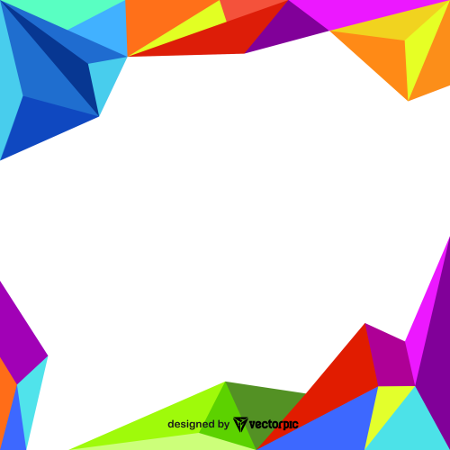 colorful geometry banner background editable design free vector