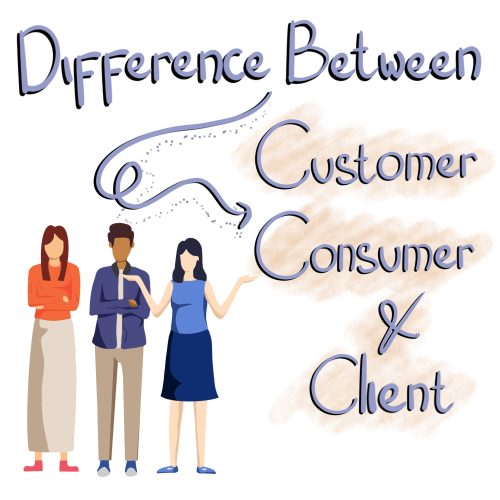 Difference between Customer, Consumer and Client