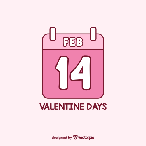editable 14 feb valentine’s day design free vector