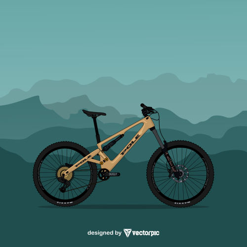 2023 Pole VikkelÃ mountain bike design free vector